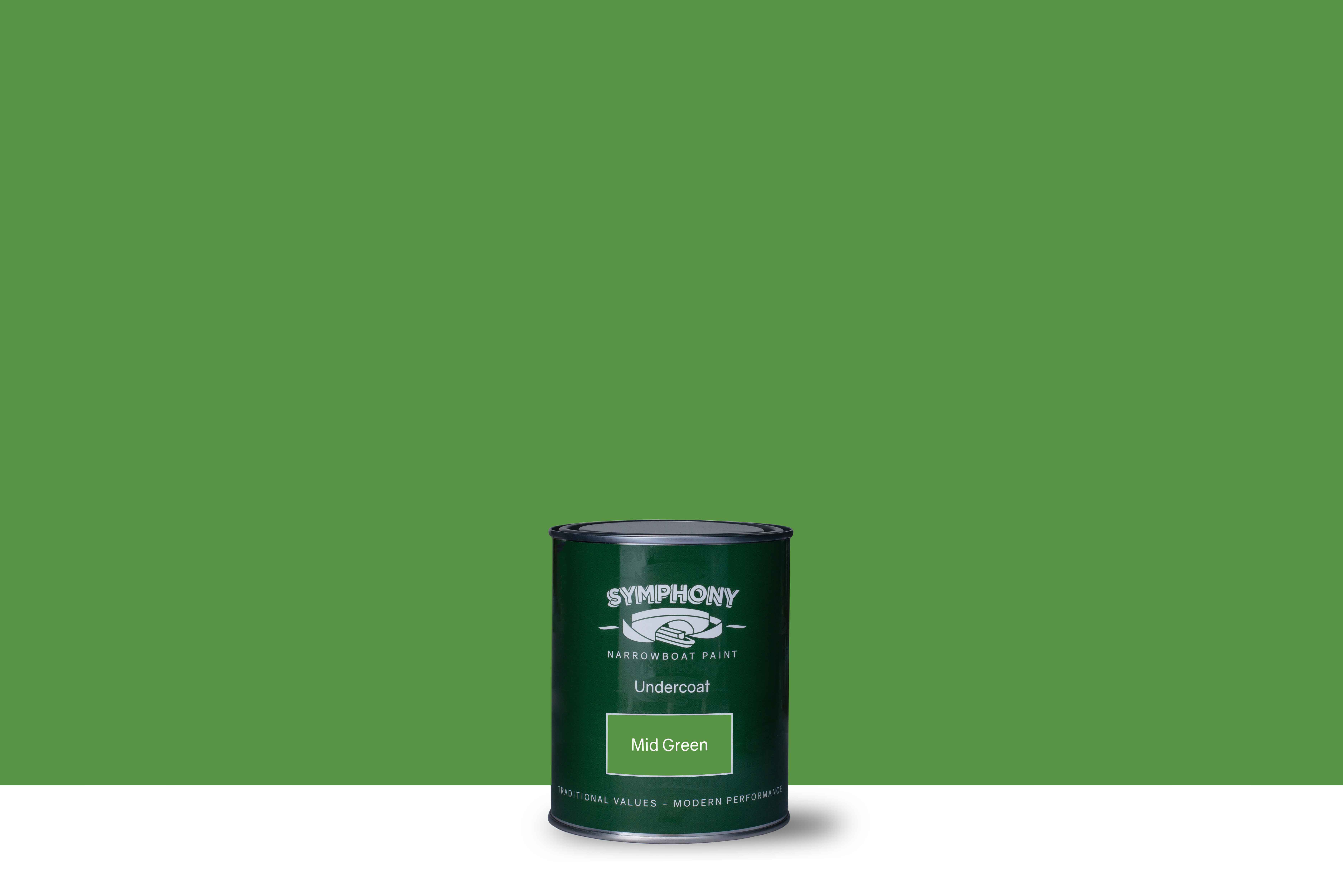 Undercoat Mid Green Symphony Narrowboat Paint